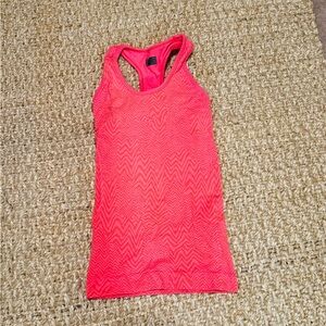 Athleta tank with built in bra, Coral, Size Small